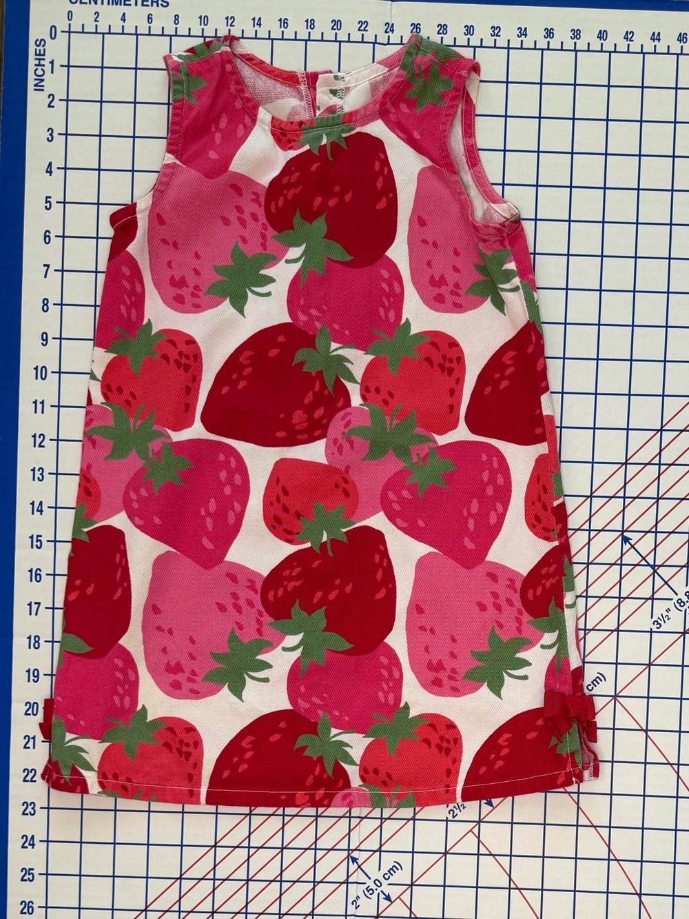 Crazy 8 Pink & Red Strawberry Print Sleeveless Dress